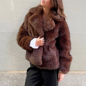 A New Day Faux Fur Coat – Size Small (NWT)